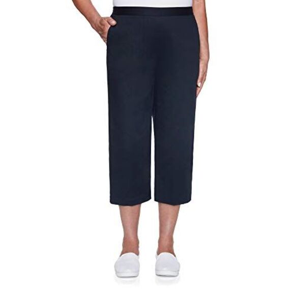 Alfred Dunner Petite Classics Capri Pull On Pants - Picture 2 of 2